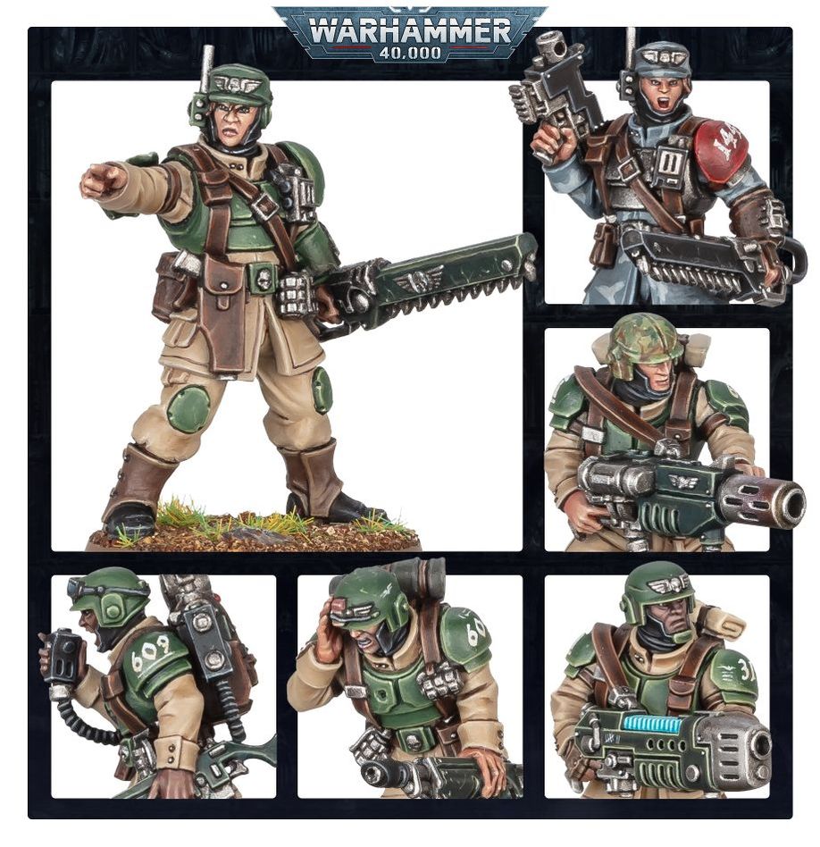 Warhammer 40k Astra Militarum Cadian Shock Troops