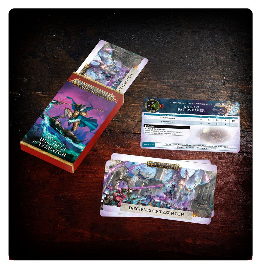Warhammer Age of Sigmar Warscroll Cards: Disciples of Tzeentch