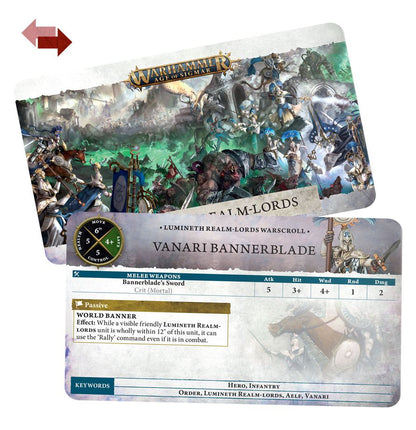 Warhammer Age of Sigmar Warscroll Cards: Lumineth Realm-lords (English)