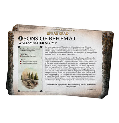 Warhammer Age of Sigmar Faction Pack: Sons of Behemat