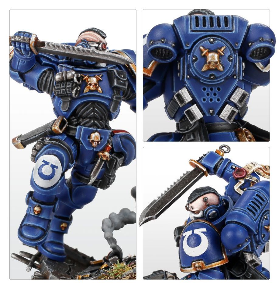 Warhammer 40,000 Space Marines Lieutenant in Reiver Armour