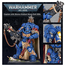 Warhammer 40,000 Space Marines Captain in Gravis Armour with Master-crafted Heavy Bolt Rifle