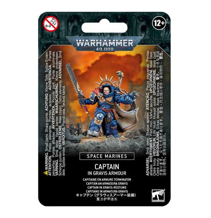 Warhammer 40,000 Space Marines Captain in Gravis Armour