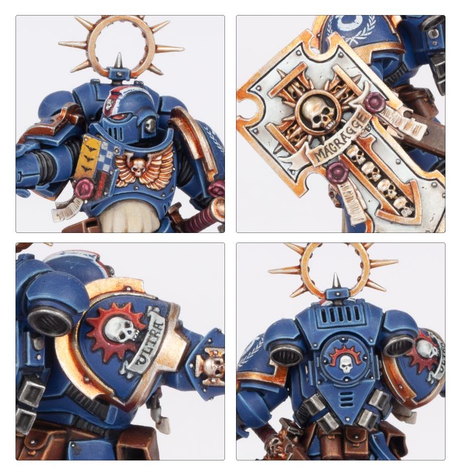 Warhammer 40,000 Space Marines Lieutenant with Storm Shield