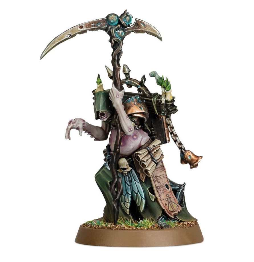 Warhammer Age of Sigmar Maggotkin of Nurgle Rotbringer Sorcerer