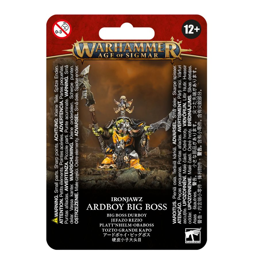 Warhammer Age of Sigmar Orruk Warclans Ardboy Big Boss