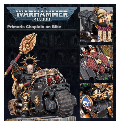 Warhammer 40,000 Space Marines Chaplain on Bike