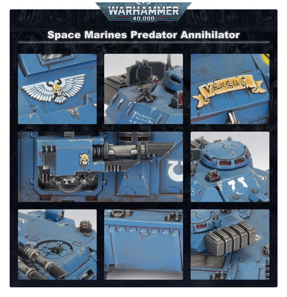 Warhammer 40,000 Space Marines Predator Annihilator