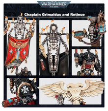 Warhammer 40,000 Black Templars Chaplain Grimaldus & Retinue