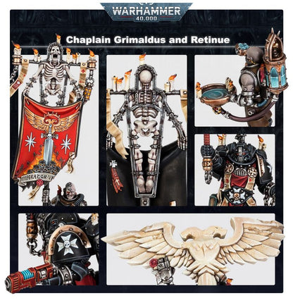 Warhammer 40,000 Black Templars Chaplain Grimaldus & Retinue