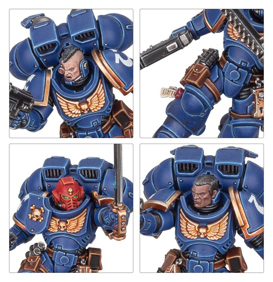 Warhammer 40,000 Space Marines Assault Intercessors with Jump Packs
