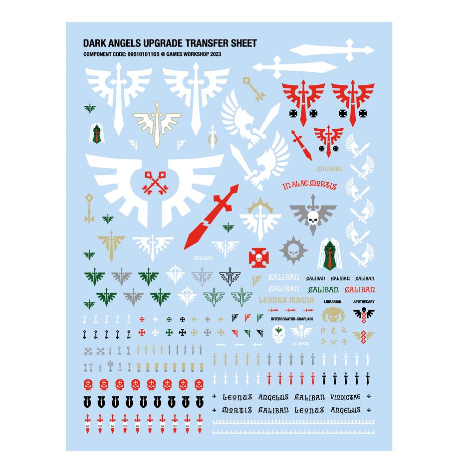 Warhammer 40,000 Dark Angels: Upgrades and Transfers