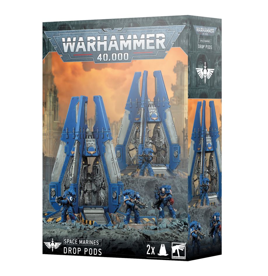 Warhammer 40,000 Space Marines Drop Pods
