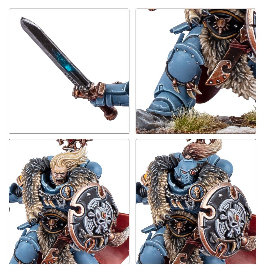 Warhammer 40,000 Space Wolves Wolf Guard Battle Leader