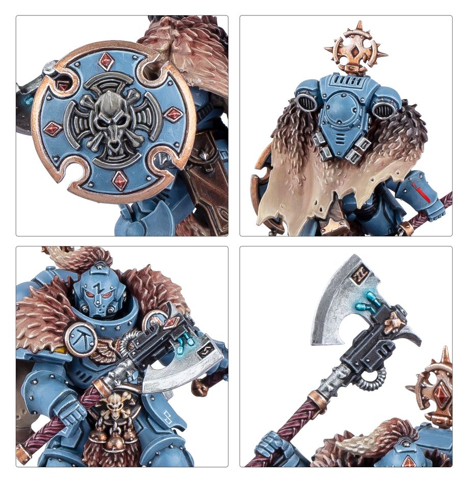 Warhammer 40,000 Space Wolves Wolf Guard Headtakers