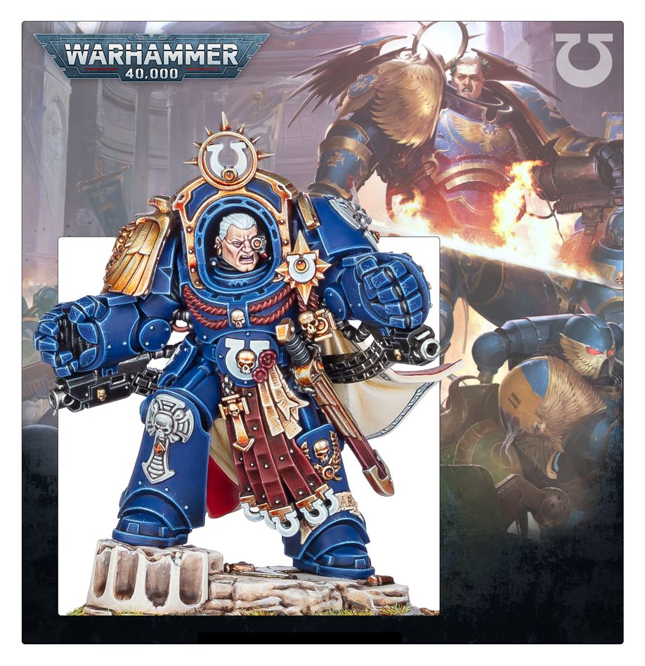 Warhammer 40,000 Ultramarines Marneus Calgar in Armour of Antilochus