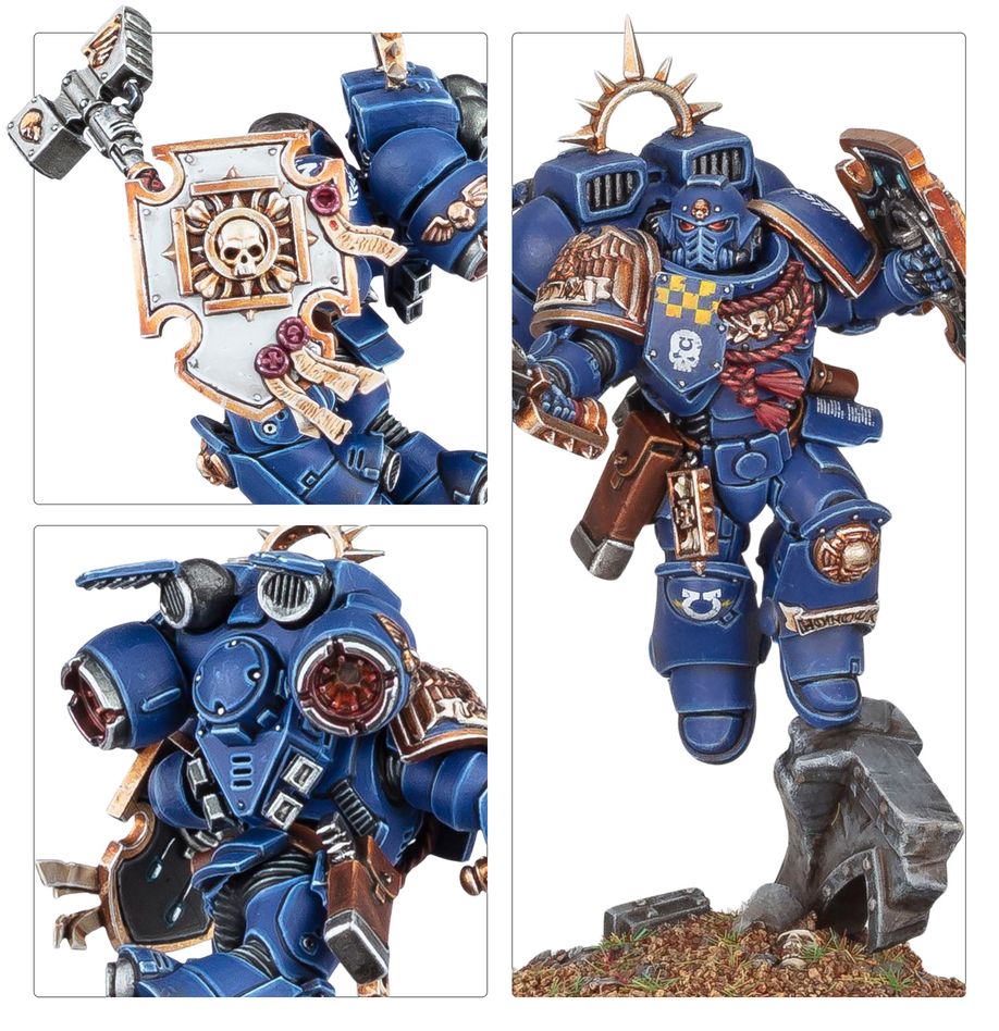 Warhammer 40,000 Space Marine Captain with Jump Pack and Relic Shield