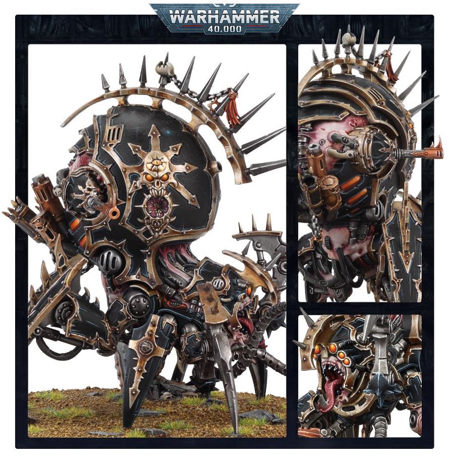 Warhammer 40,000 Chaos Space Marines Venomcrawler and Obliterators