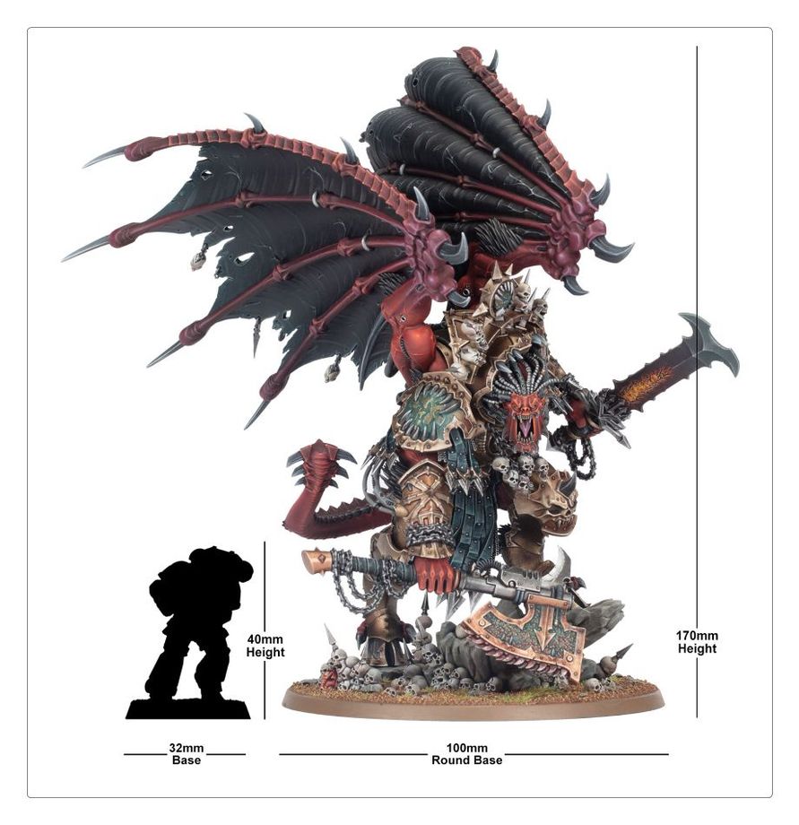 Warhammer 40,000 World Eaters Angron – Daemon Primarch of Khorne