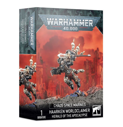 Warhammer 40,000 Chaos Space Marines Haarken Worldclaimer, Herald of the Apocalypse
