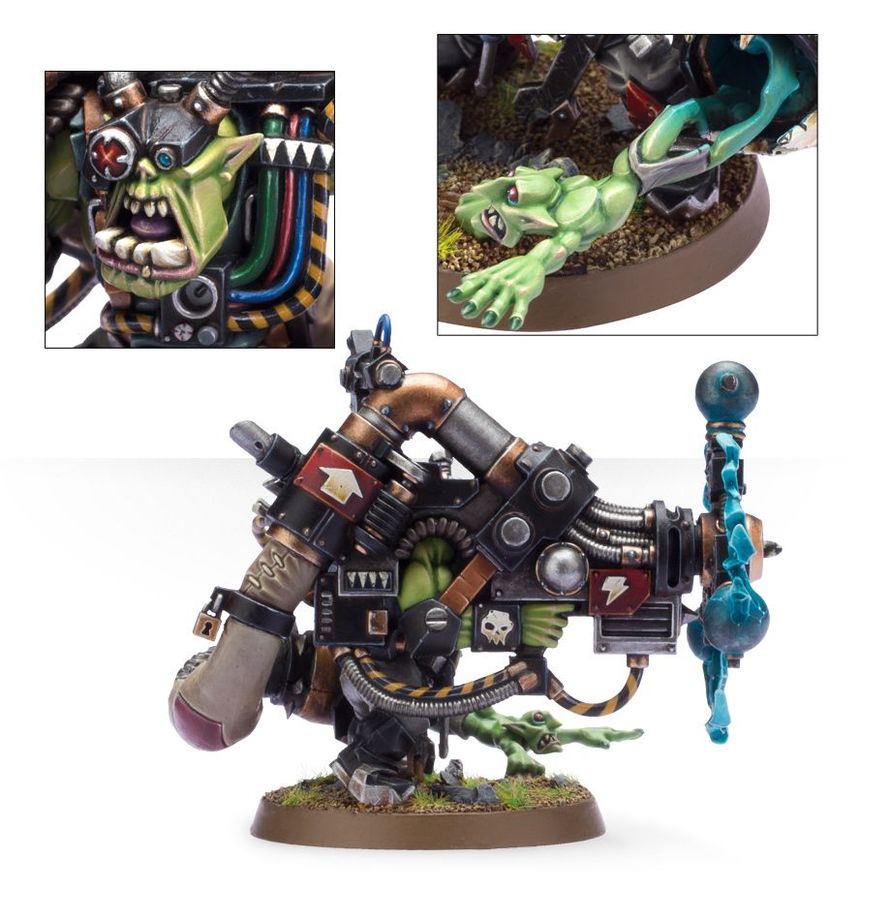 Warhammer 40,000 Orks Big Mek with Shokk Attack Gun