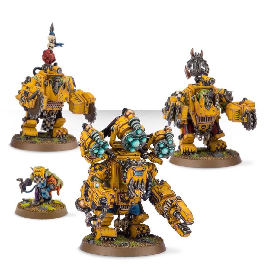 Warhammer 40,000 Orks Meganobz/Big Mek in Mega Armour
