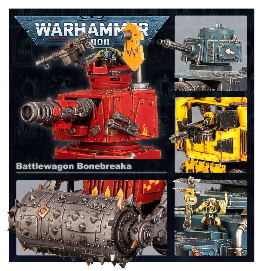 Warhammer 40,000 Orks Battlewagon/Gunwagon/Bonebreaka