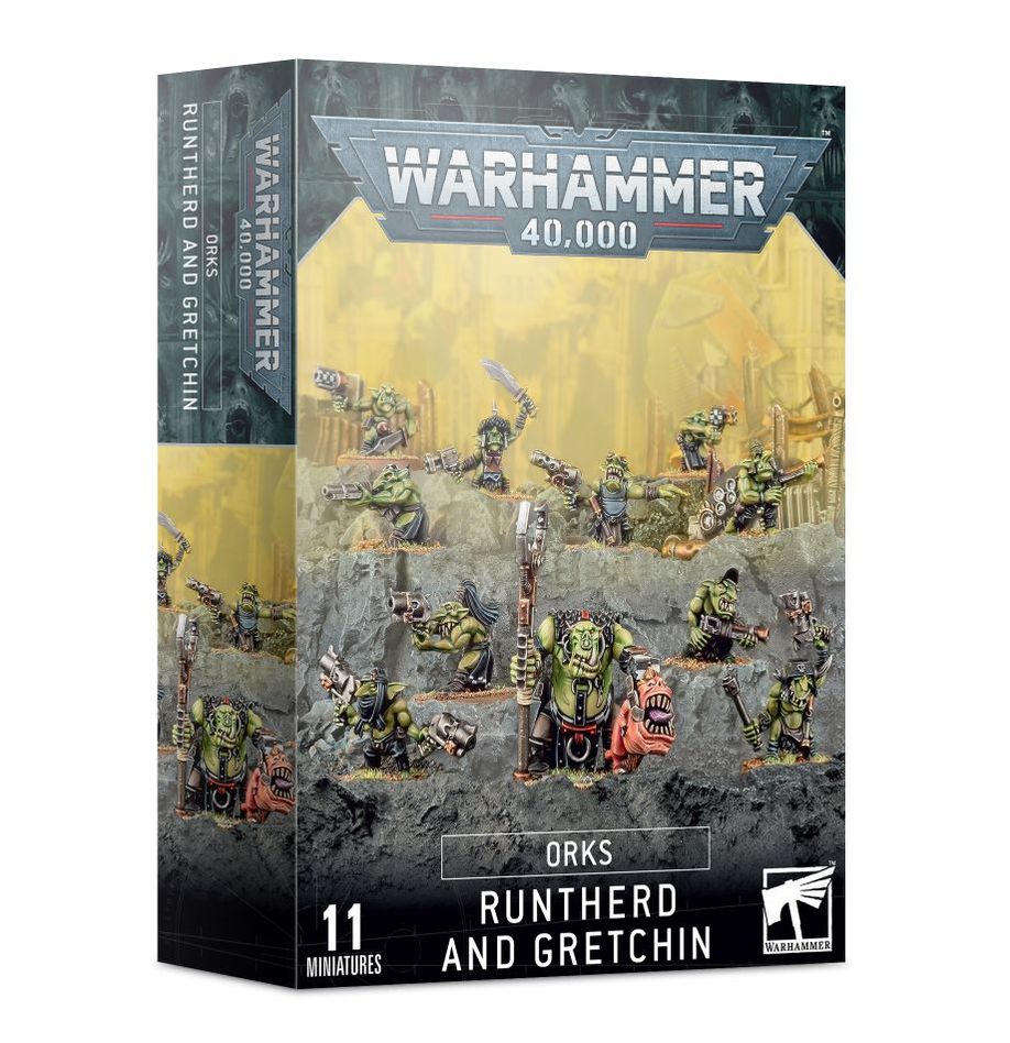 Warhammer 40k Ork Runtherd and Gretchins