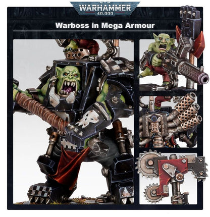 Warhammer 40,000 Orks Warboss in Mega Armour