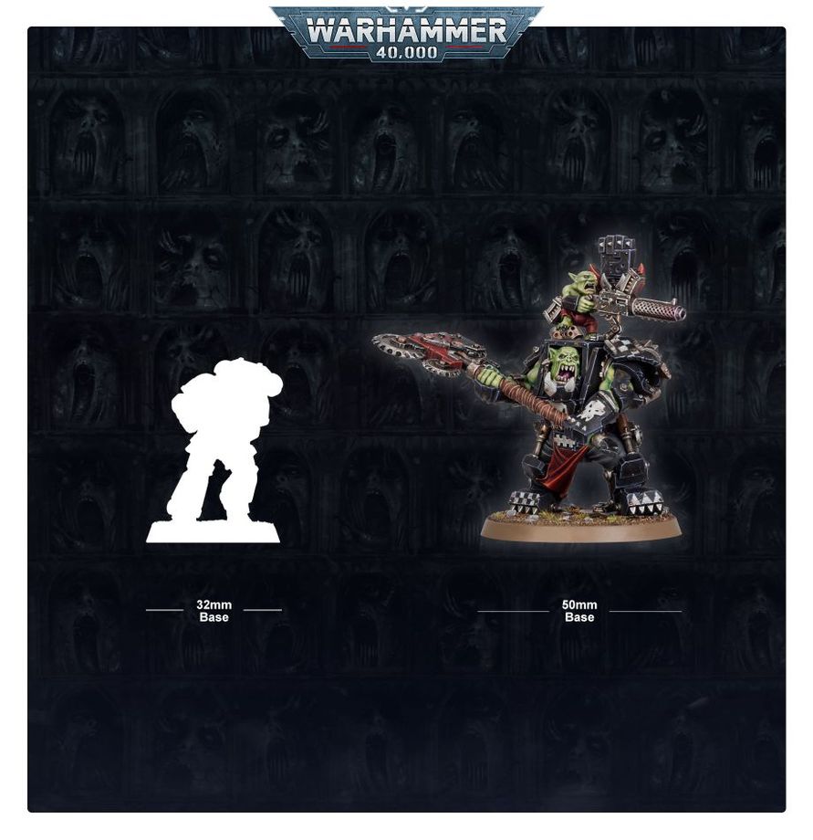 Warhammer 40,000 Orks Warboss in Mega Armour