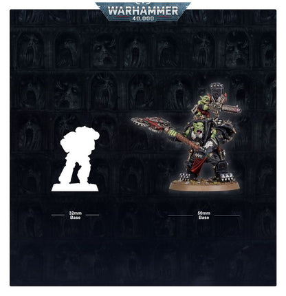 Warhammer 40,000 Orks Warboss in Mega Armour