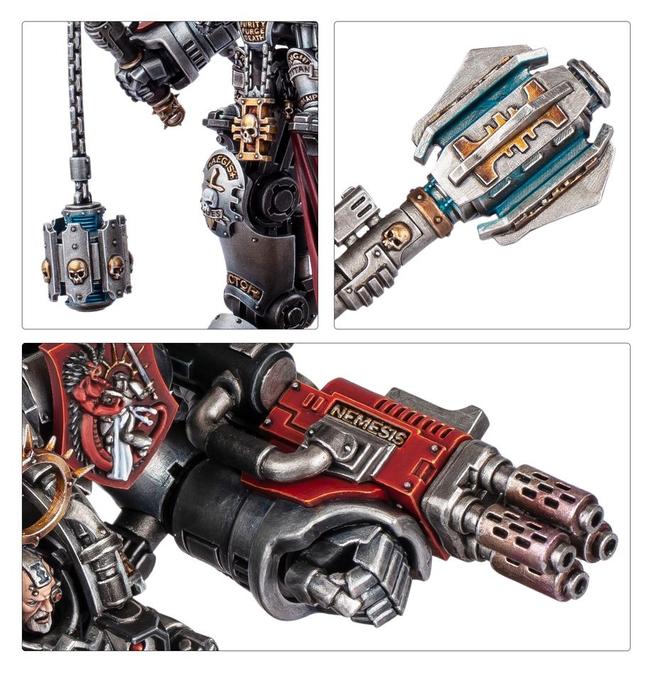 Warhammer 40,000 Grey Knights Grand Master in Nemesis Dreadknight