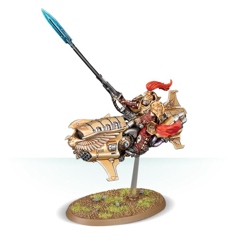 Warhammer 40,000 Adeptus Custodes Shield-Captain on Dawneagle Jetbike