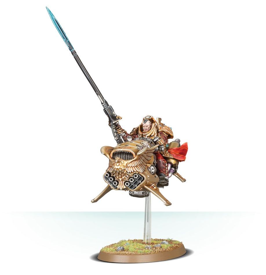 Warhammer 40,000 Adeptus Custodes Shield-Captain on Dawneagle Jetbike
