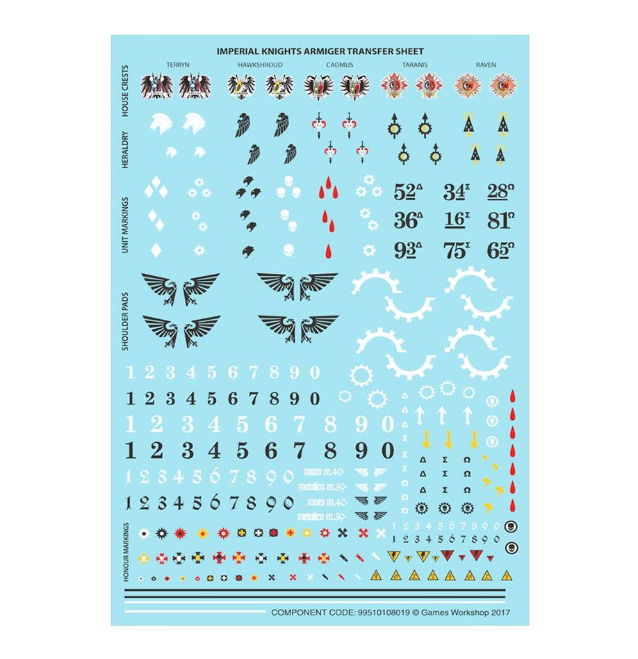 Warhammer 40,000 Imperial Knights Armiger Helverins