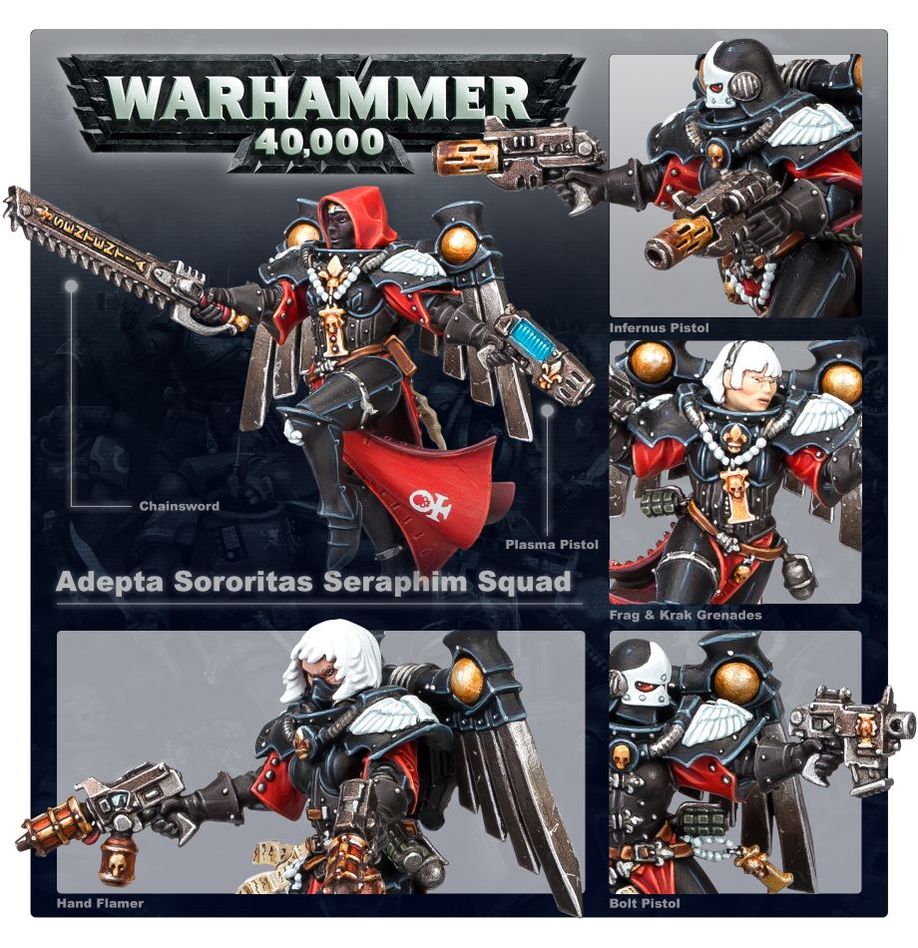 Warhammer 40,000 Adepta Sororitas Seraphim Squad