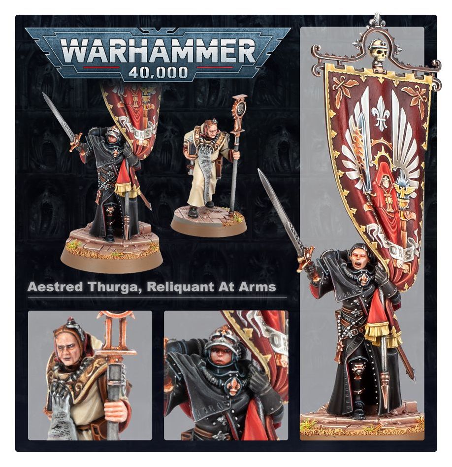 Warhammer 40,000 Adepta Sororitas Aestred Thurga, Reliquant at Arms