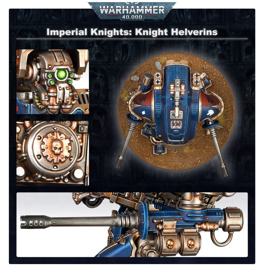 Warhammer 40,000 Imperial Knights Armiger Helverins