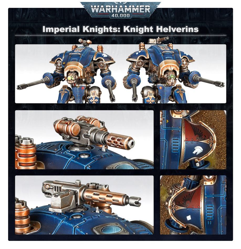Warhammer 40,000 Imperial Knights Armiger Helverins