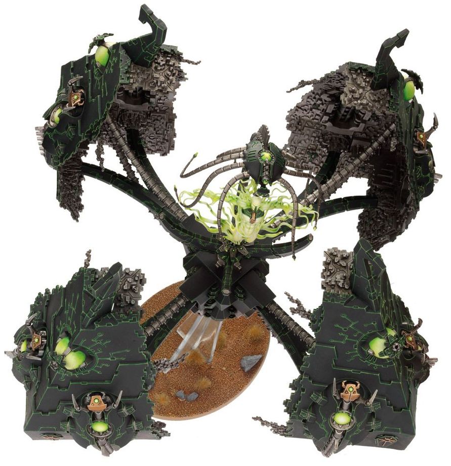 Warhammer 40,000 Necrons Tesseract Vault/Obelisk with Transcendant C'tan