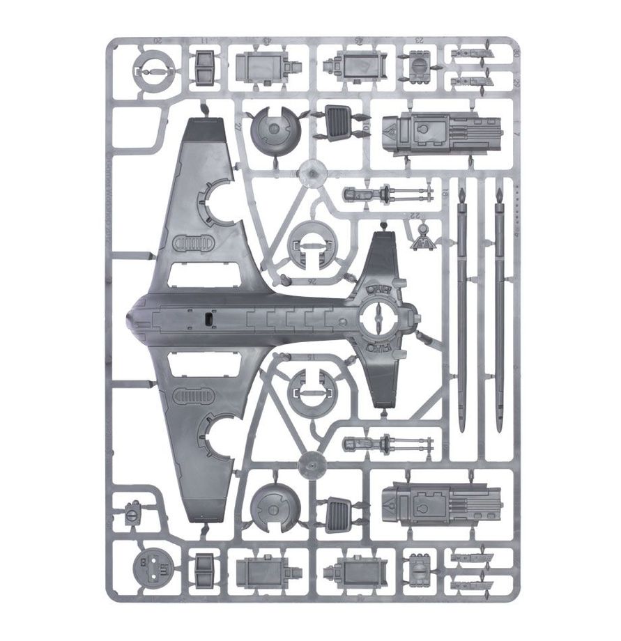 Warhammer 40,000 T'au Empire AX39 Sun Shark Bomber/AX3 Razorshark Strike Fighter