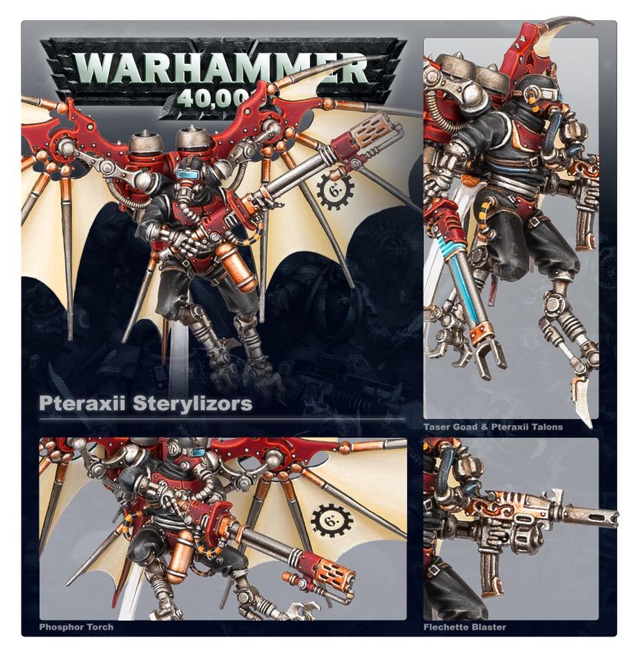 Warhammer 40,000 Adeptus Mechanicus Pteraxii Sterylizors