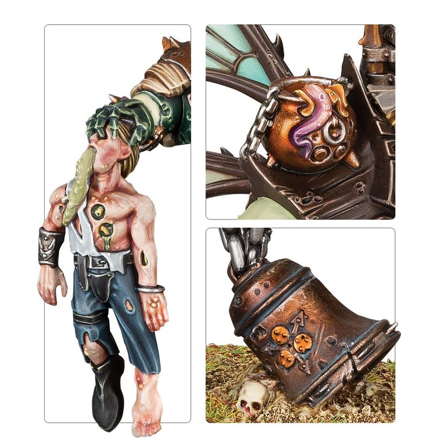 Warhammer Age of Sigmar Maggotkin of Nurgle Pusgoyle Blightlords/Lord of Afflictions