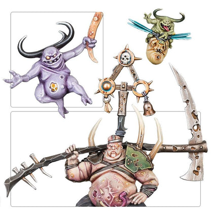 Warhammer Age of Sigmar Maggotkin of Nurgle Pusgoyle Blightlords/Lord of Afflictions