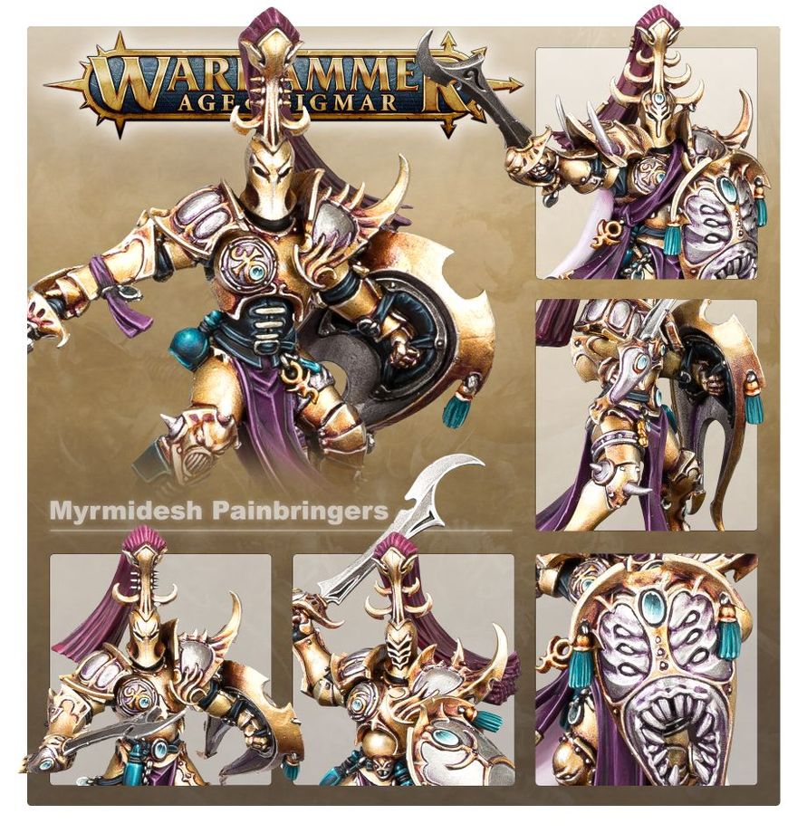 Warhammer Age of Sigmar Hedonites of Slaanesh Myrmidesh Painbringers/Symbaresh Twinsouls