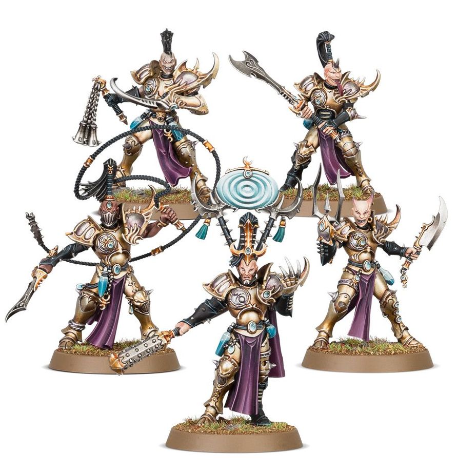 Warhammer Age of Sigmar Hedonites of Slaanesh Myrmidesh Painbringers/Symbaresh Twinsouls