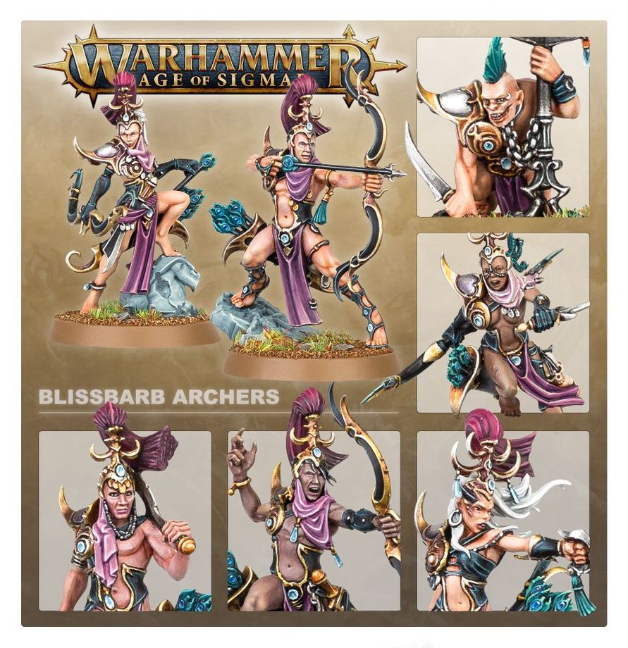 Warhammer Age of Sigmar Hedonites of Slaanesh Blissbarb Archers