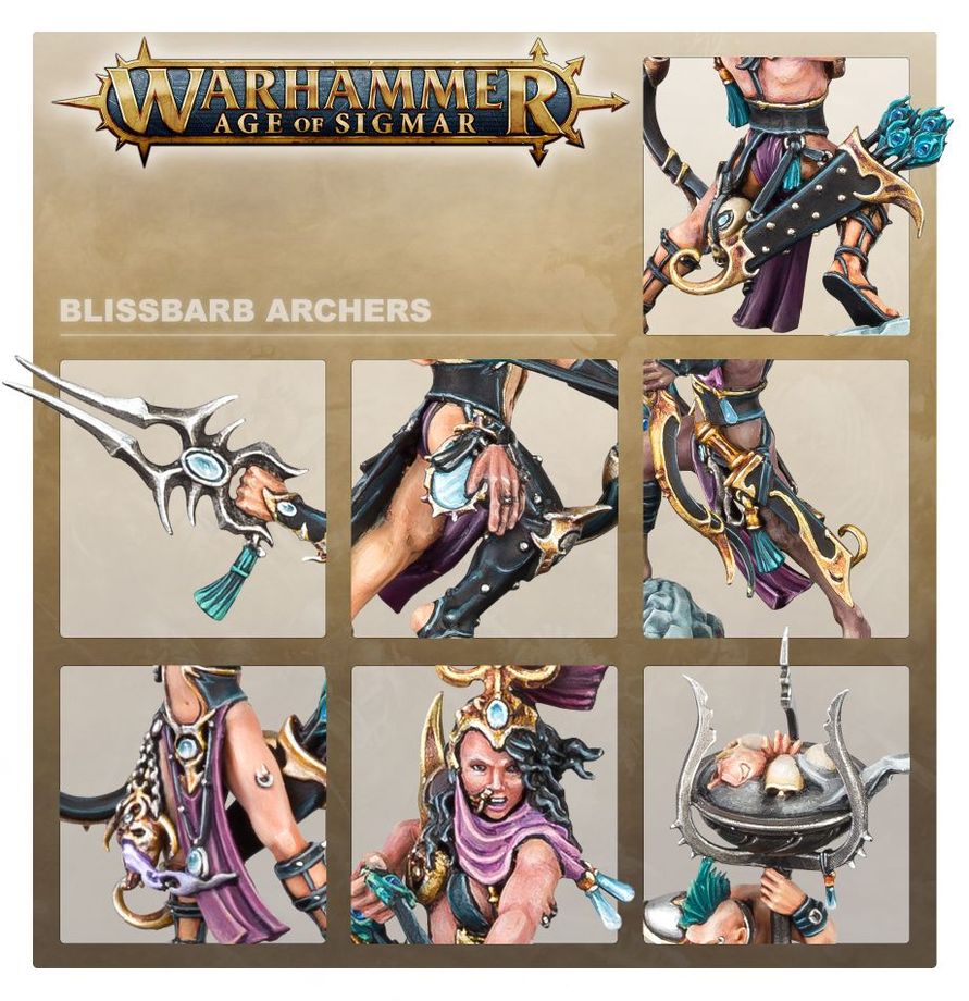 Warhammer Age of Sigmar Hedonites of Slaanesh Blissbarb Archers