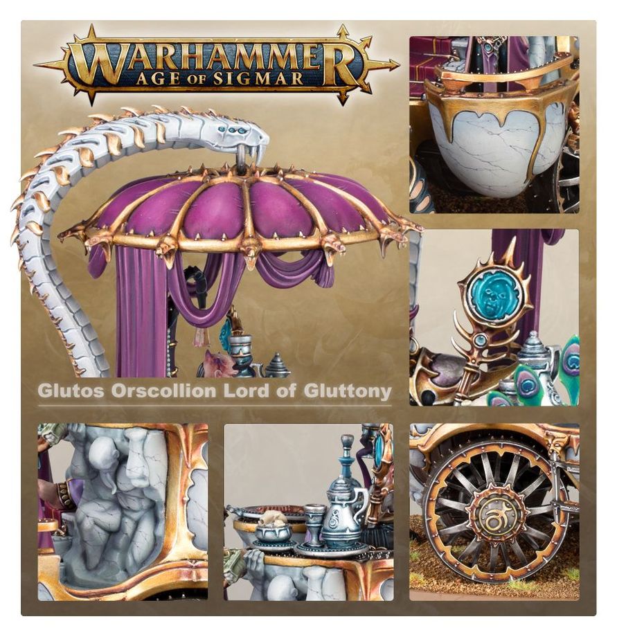 Warhammer Age of Sigmar Hedonites of Slaanesh Glutos Orscollion, Lord of Gluttony
