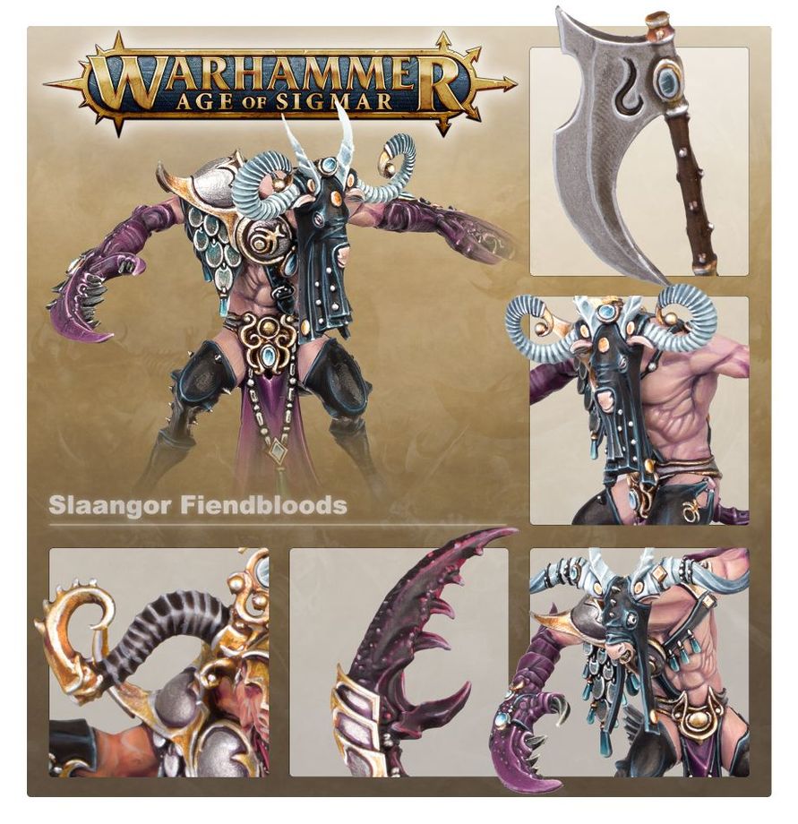 Warhammer Age of Sigmar Hedonites of Slaanesh Slaangor Fiendbloods